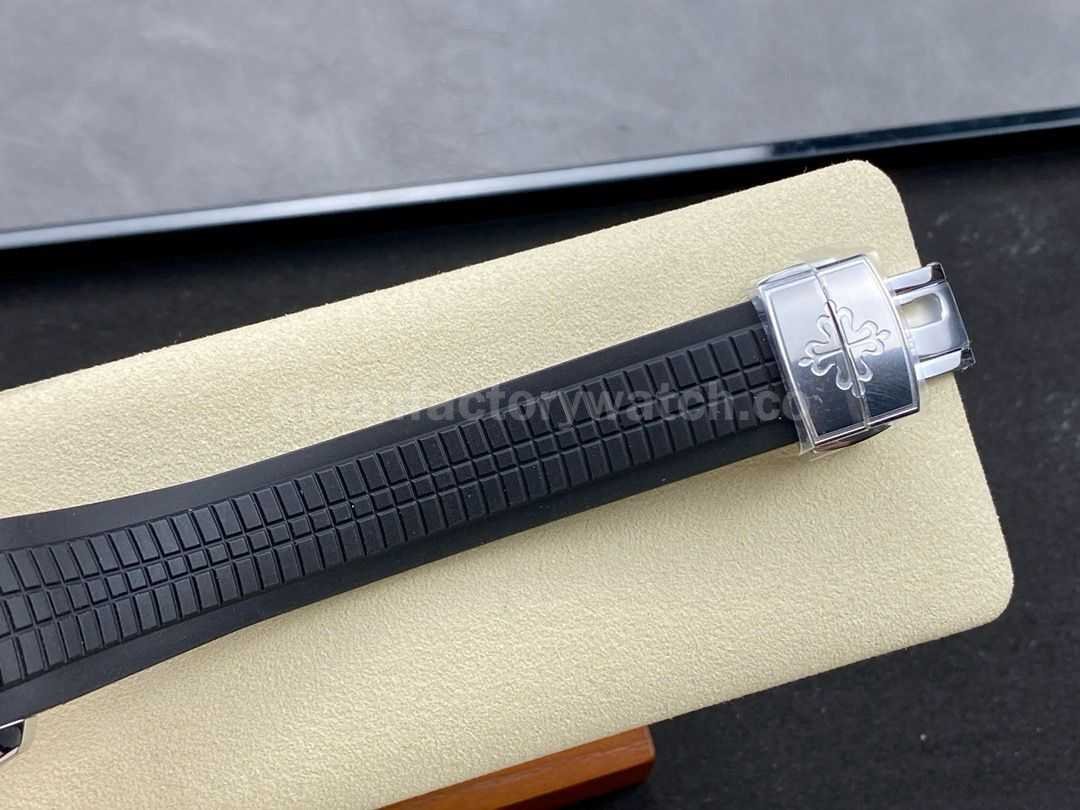3K Factory Patek Philippe Aquanaut 40mm 5167A 001 Black Rubber Strap Black Dial (6)