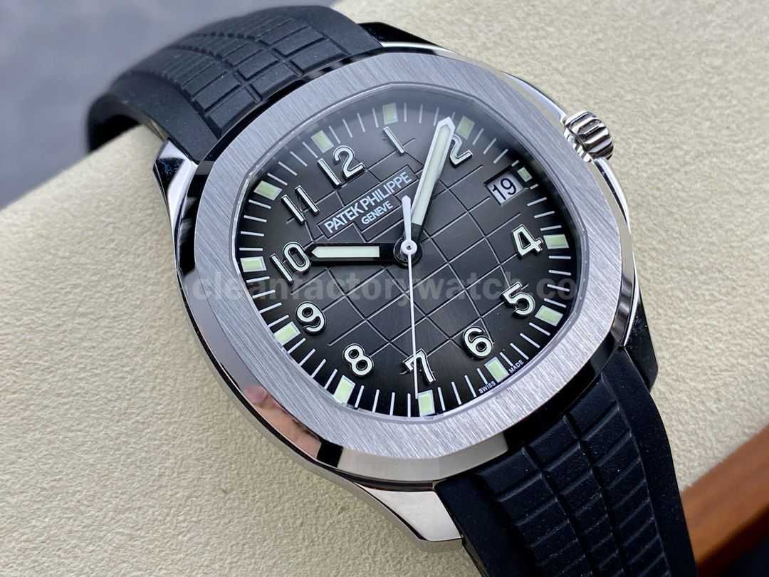 3K Factory Patek Philippe Aquanaut 40mm 5167A 001 Black Rubber Strap Black Dial (8)