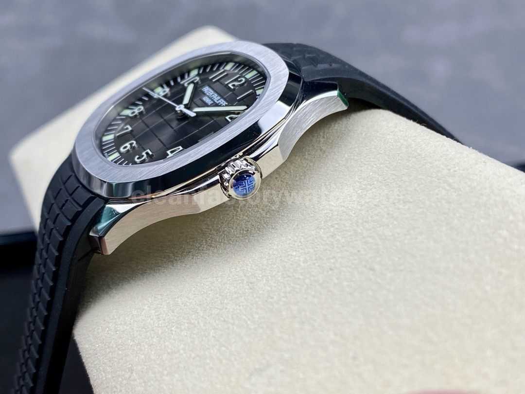 3K Factory Patek Philippe Aquanaut 40mm 5167A 001 Black Rubber Strap Black Dial (9)