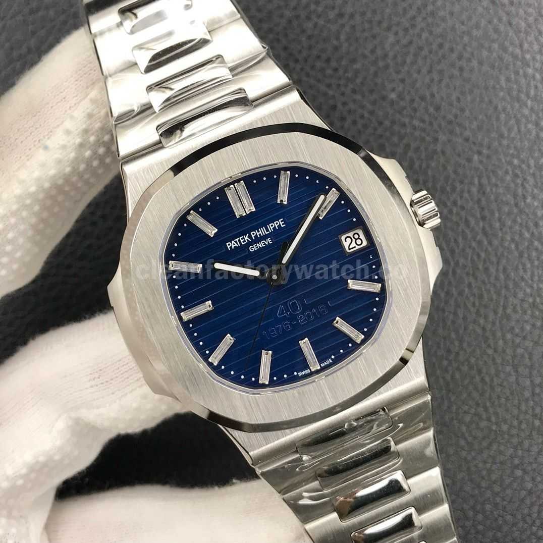 3K Factory Patek Philippe Nautilus 40th Anniversary Nautilus Platinum 40mm 5711 1P Blue Dial (5)