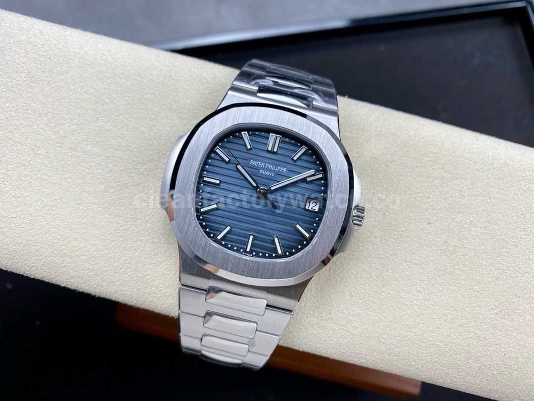 3K Factory Patek Philippe Nautilus 41mm 5811 1G 001 White Gold Blue Dial (8)
