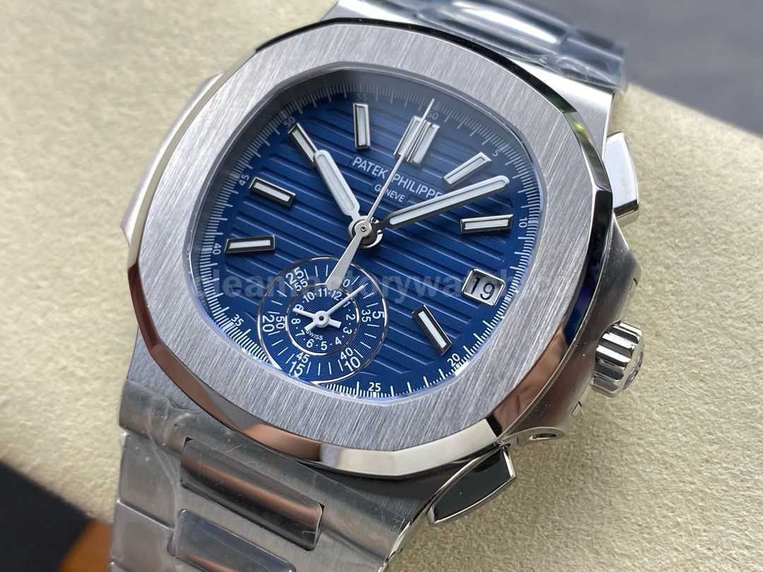 3K Factory Patek Philippe Nautilus 5976 1G Full Steel Blue Dial (1)