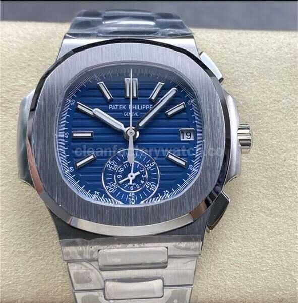 3K Factory Patek Philippe Nautilus 5976-1G Full Steel Blue  Dial