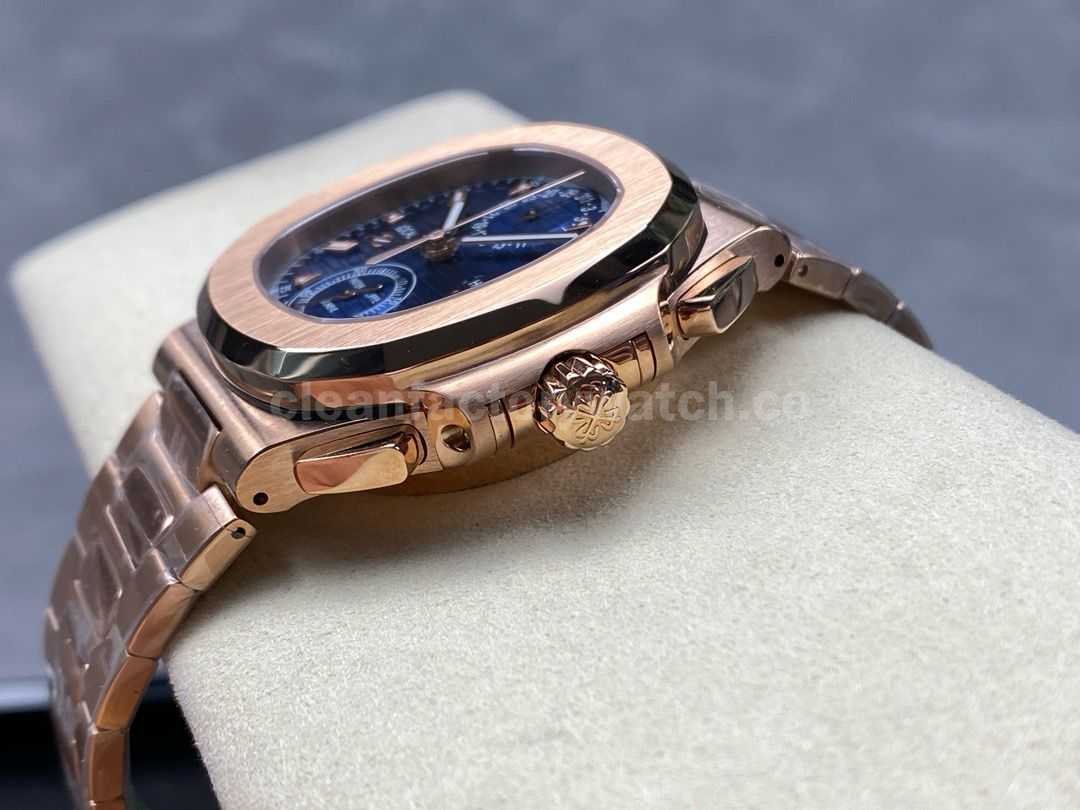 3K Factory Patek Philippe Nautilus 59901R 001 40.5mm Full Rose Gold Blue Dial (2)