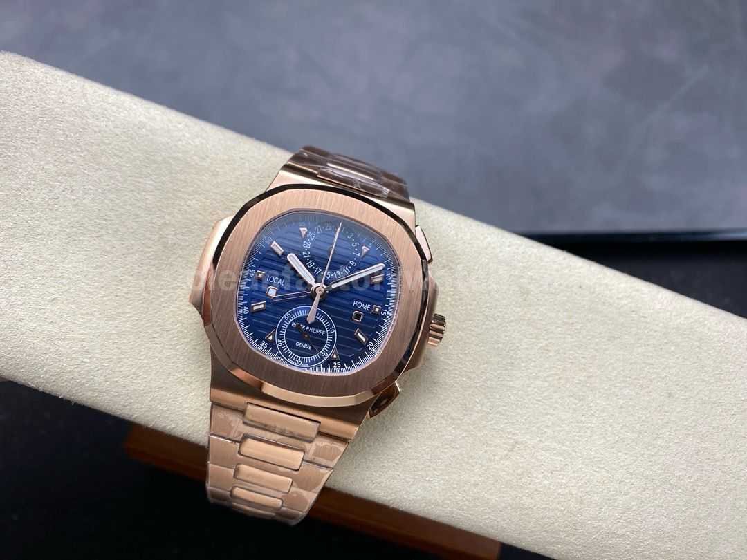 3K Factory Patek Philippe Nautilus 59901R 001 40.5mm Full Rose Gold Blue Dial (3)