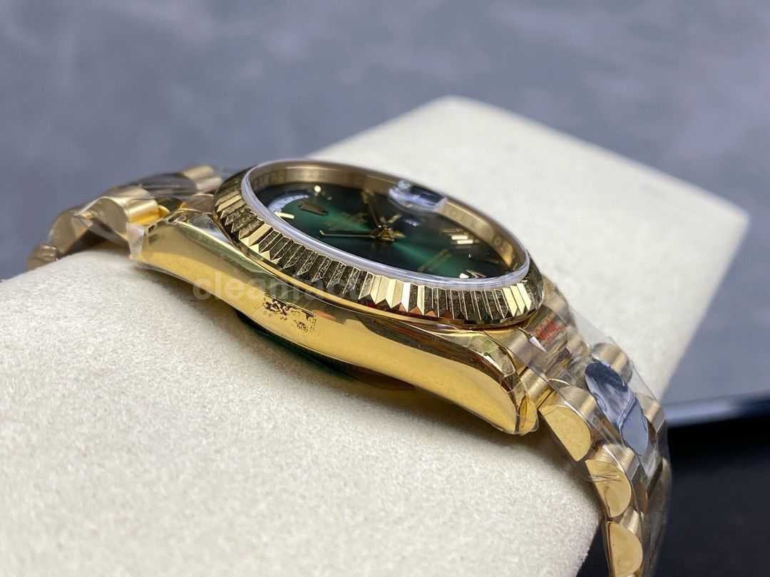 8+ Factory Counterweight Rolex Day Date 128238 0118 36mm Full Yellow Gold Roman Numeral (3)