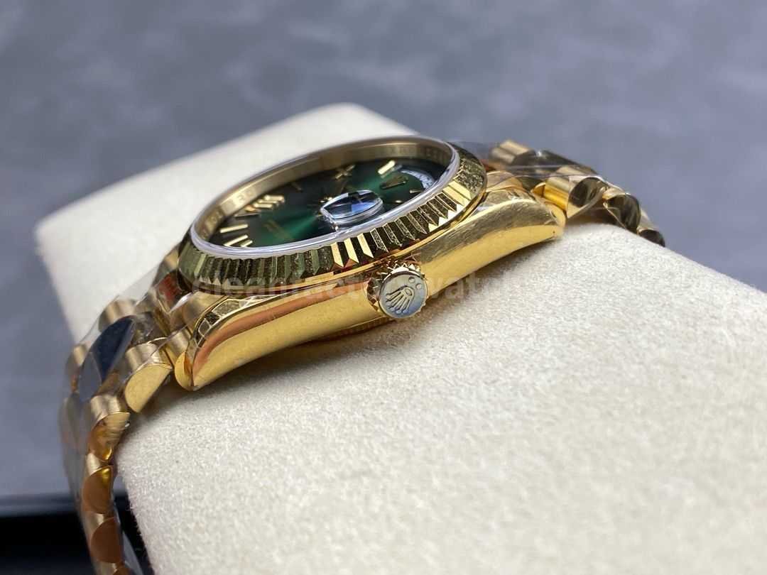 8+ Factory Counterweight Rolex Day Date 128238 0118 36mm Full Yellow Gold Roman Numeral (4)