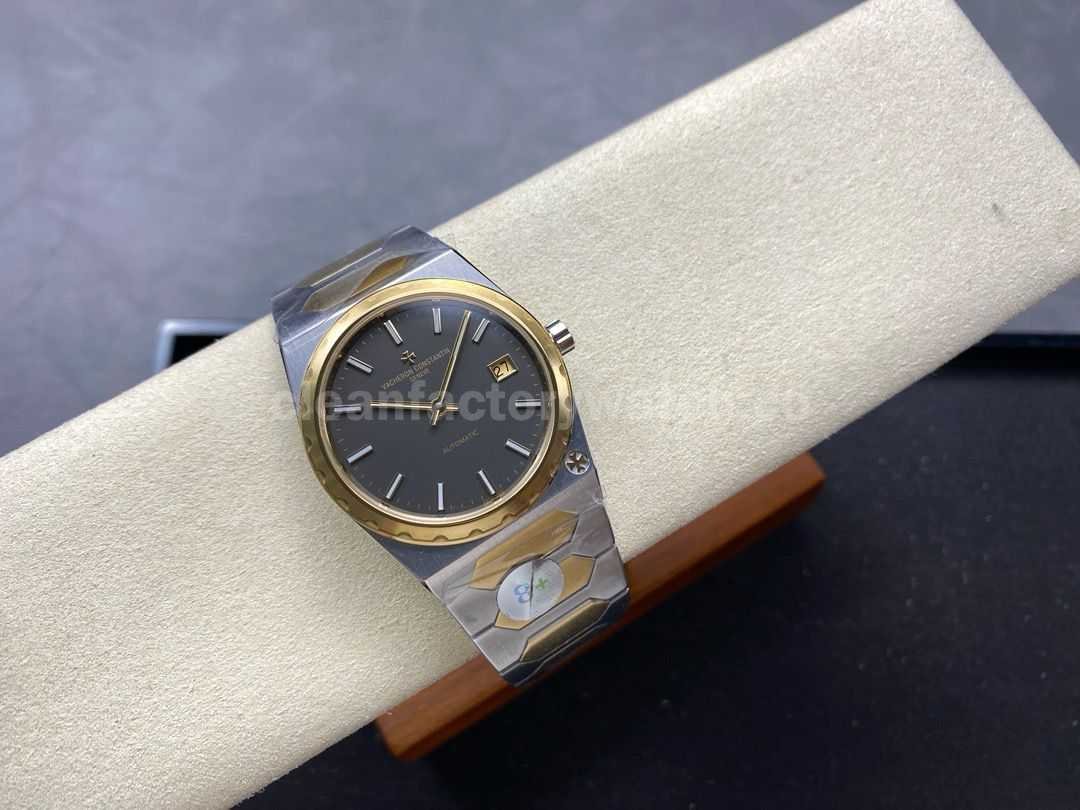 8+ Factory Vacheron Constantin Historiques 222 37mm Half Yellow Gold Grey Dial (6)