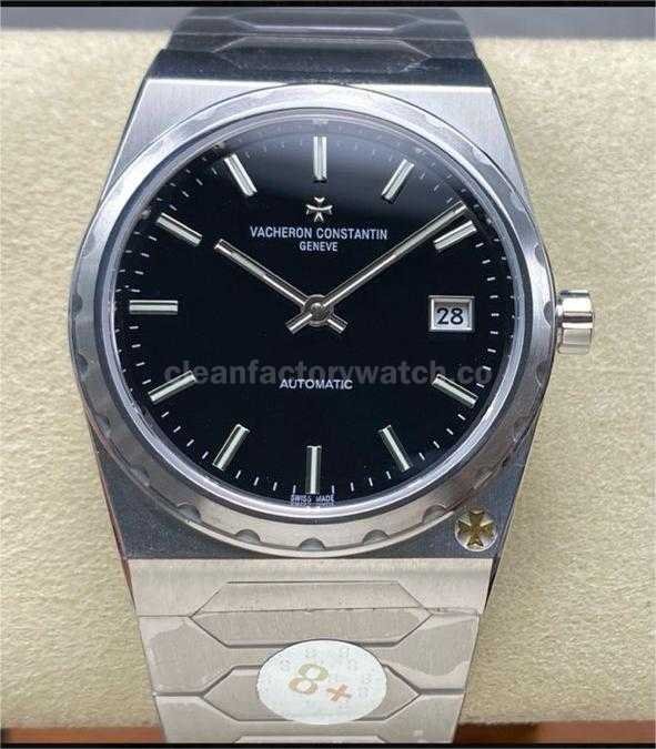 8+ Factory Vacheron Constantin Historiques 44018 37mm Full Steel Black Dial (1)