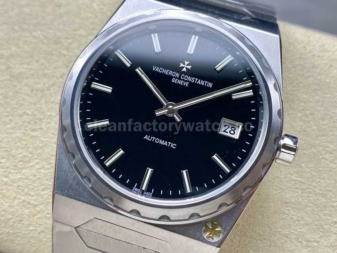 8+ Factory Vacheron Constantin Historiques 44018 37mm Full Steel Black Dial (3)