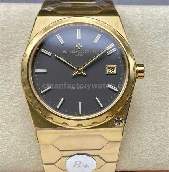 8+ Factory Vacheron Constantin Historiques 44018 37mm Full Yellow Gold Black Dial