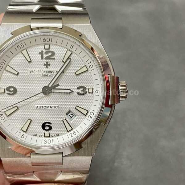 8F Factory Vacheron Constantin Overseas 47040/B01A-9093 42mm Full Steel Silver Arabic numerals Dial
