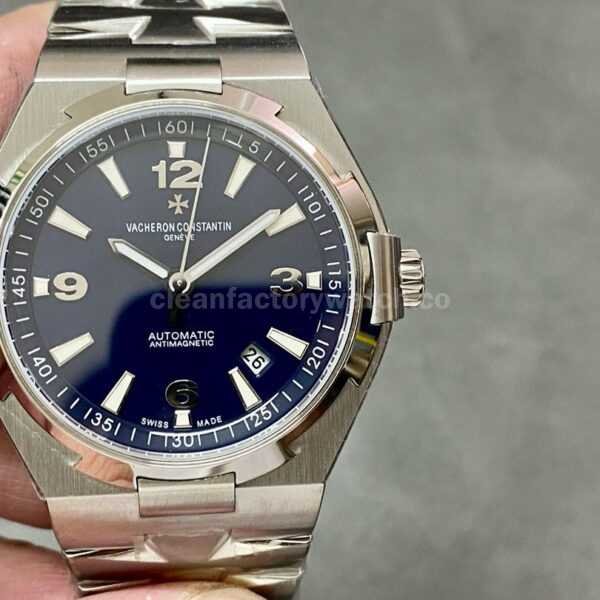 8F Factory Vacheron Constantin Overseas 47040/B01A-9094 42mm Full Steel Black Arabic numerals Dial