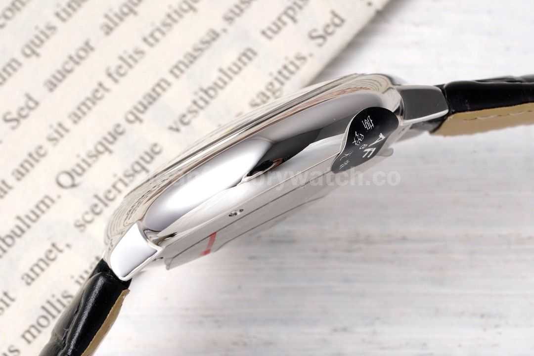 AF Factory Cartier Ballon Bleu W4BB0009 33mm Steel Leather Strap Diamond&Roman Numerals Si (9)