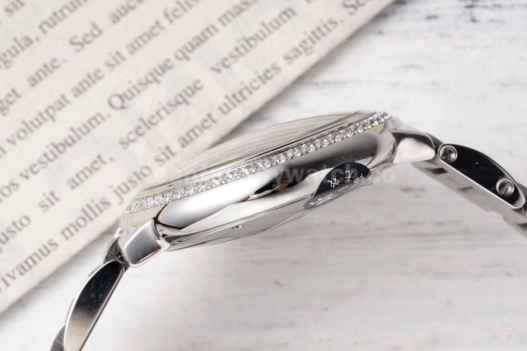 AF Factory Cartier Ballon Bleu W4BB0023 33mm Diamond Bezel Full Steel Roman Numerals Silver D