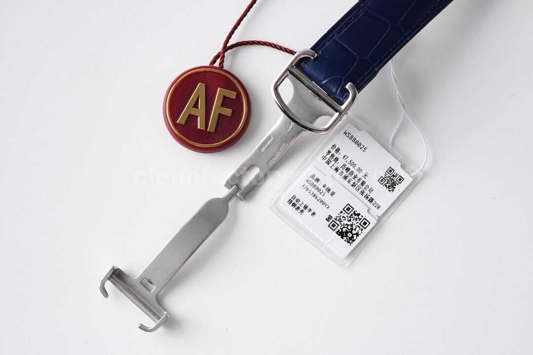 AF Factory Cartier Ballon Bleu WSBB0025 42mm Steel Leather Strap Roman Numerals Blue Dial (1)