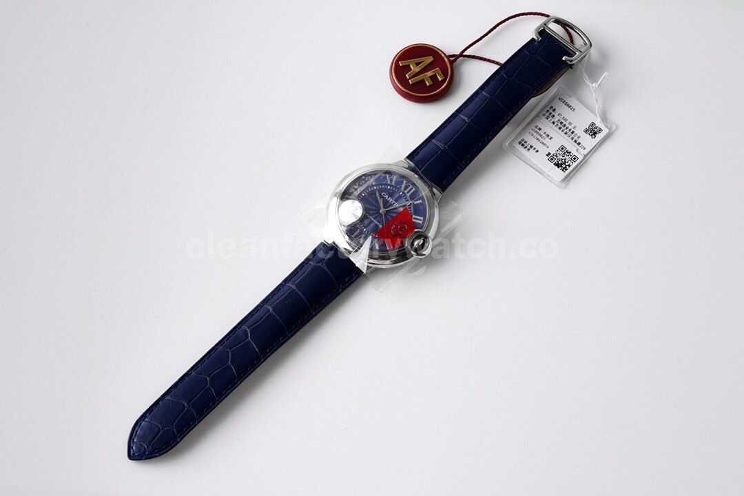 AF Factory Cartier Ballon Bleu WSBB0025 42mm Steel Leather Strap Roman Numerals Blue Dial (4)