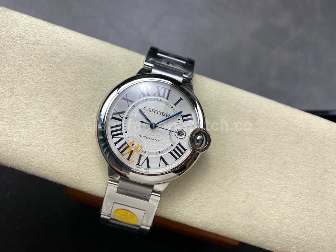AF Factory Cartier Ballon Bleu WSBB0049 42mm Full Steel Roman Numerals Silver Dial (6)