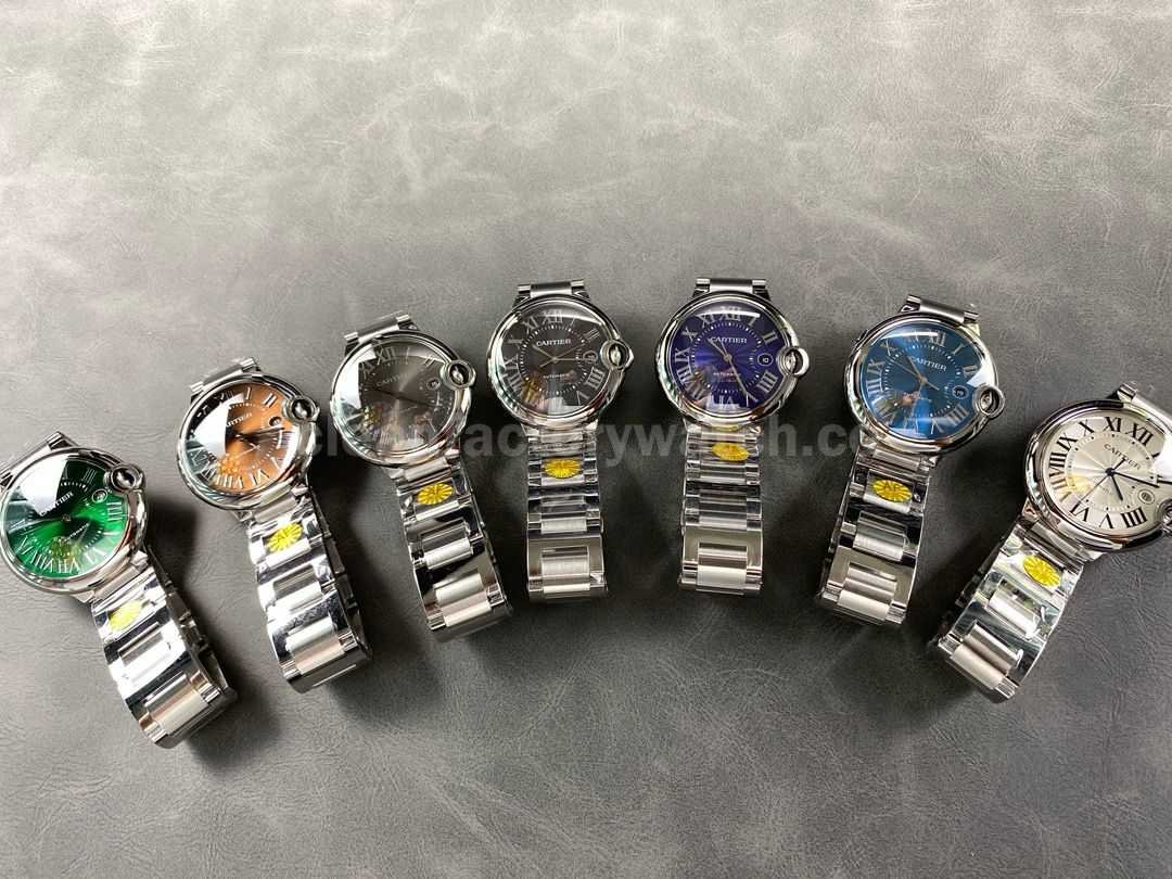 AF Factory Cartier Ballon Bleu WSBB0049 42mm Full Steel Roman Numerals Silver Dial (9)