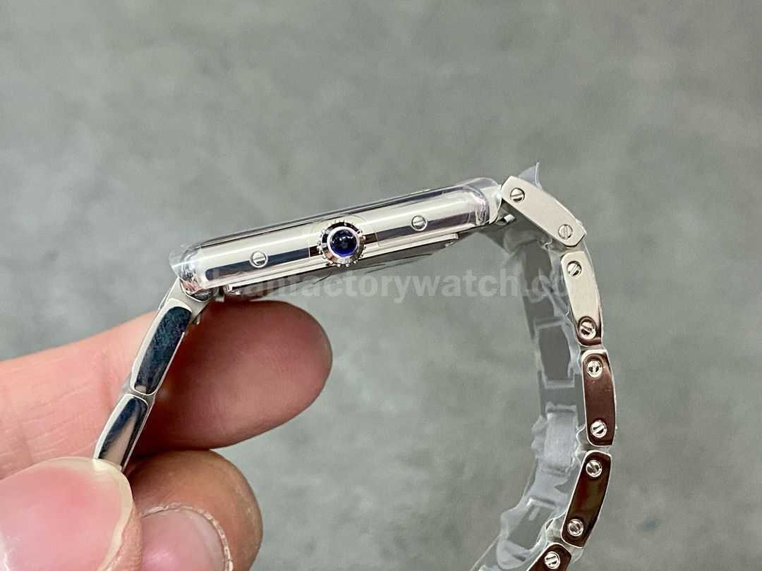 AF Factory Cartier Tank WSTA0052 25.5mm Full Steel Roman Numerals White Dial (6)