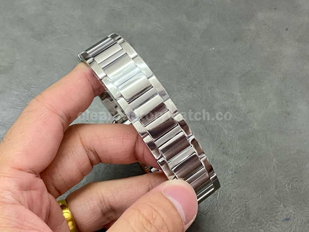 AF Factory Cartier Tank WSTA0052 25.5mm Full Steel Roman Numerals White Dial (8)