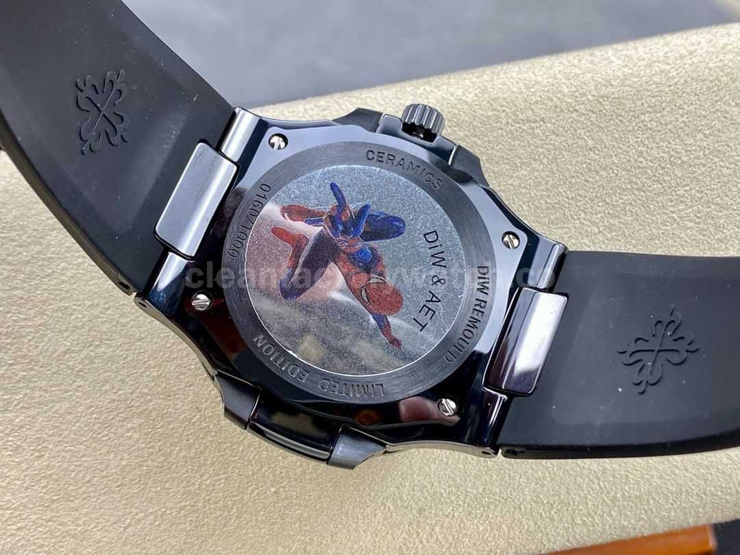 AMG Factory Customer Made Patek Philippe Nautilus PP5711 40mm Ceramics Black Rubber Strap Grey Dial (3)