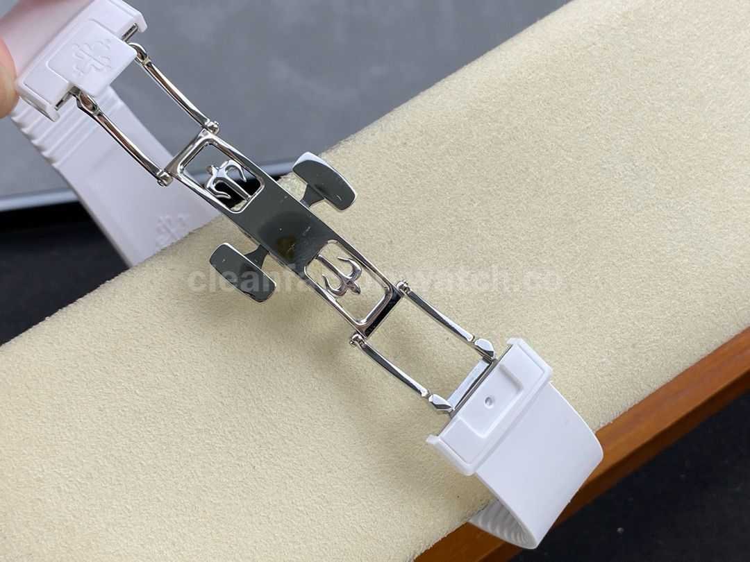 AMG Factory Customer Made Patek Philippe Nautilus PP5711 40mm Ceramics White Rubber Strap Pink (6)