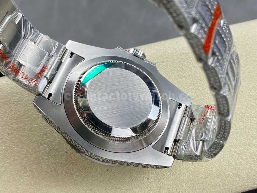 AMG Factory Rolex Submariner Date 116610 40mm Blue&White Diamond Bezel Full 904L&Diamond Blu (7)