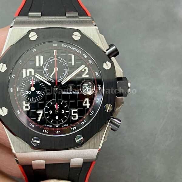 APF Factory Audemars Piguet Royal Oak Offshore Chronograph 26470SO.OO.A002CA.01 42mm Steel Rubber Strap Arabic Numerals Black Dial