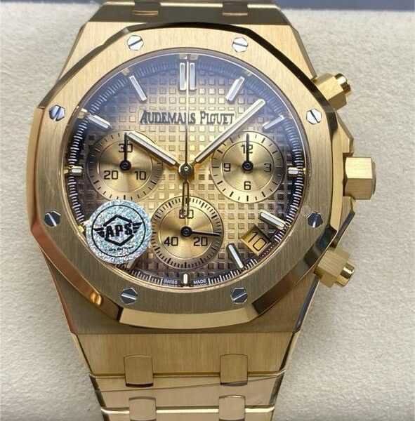 APS Factory Audemars Piguet Royal Oak Chronograph 26240BA.OO.1320BA.02 41mm Full Yellow Gold Gradient Yellow Gold Dial