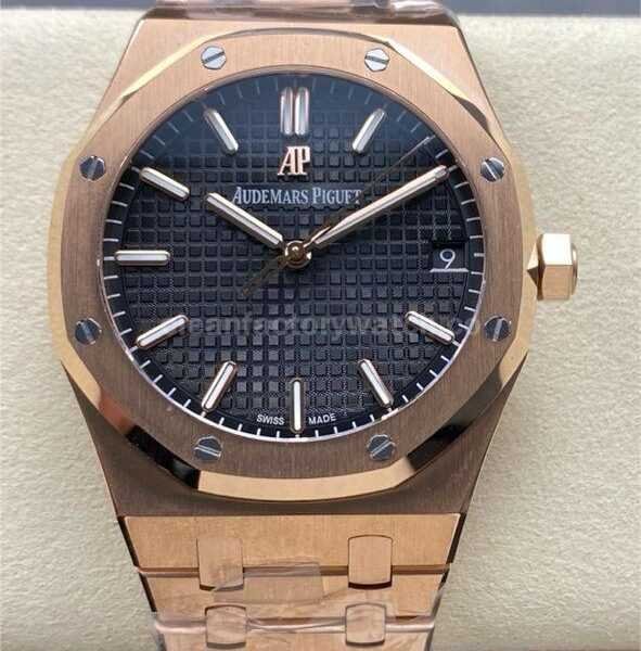 APW Factory Audemars Piguet Royal Oak 15500OR.OO.1220OR.01 41mm Full Rose Gold Black Dial