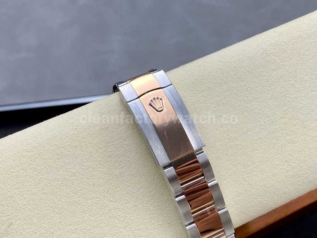 ARF Factory Counterweight Rolex Datejust 126331 0001 41mm Half Rose Gold Brown Dial (9)