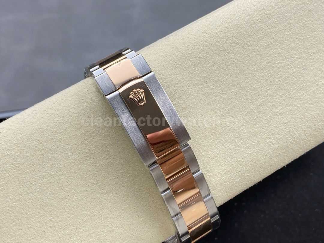 ARF Factory Counterweight Rolex Datejust 126331 41mm Half Rose Gold Black Dial (10)