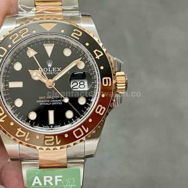 ARF Factory Heavy Version Rolex Rootbeer GMT-Master II 126711CHNR-0002 40mm Ross Gold/Steel Black Dial