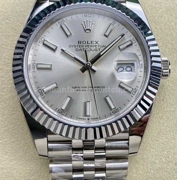 ARF Factory Rolex Datejust 126334-0004 41mm White Gold&904L Silver Dial Jubilee