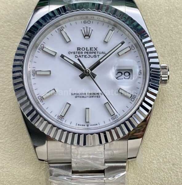 ARF Factory Rolex Datejust 126334-0009 41mm White Gold&904L White Dial
