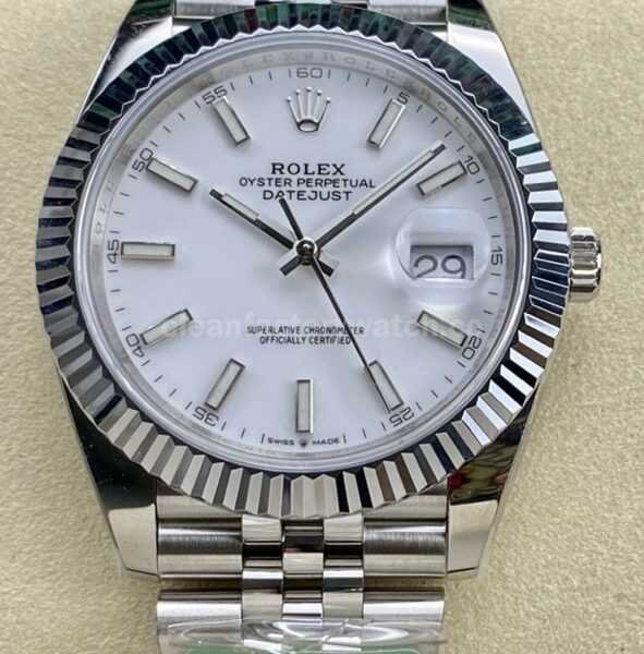 ARF Factory Rolex Datejust 126334-0010 41mm White Gold&904L White Dial Jubilee