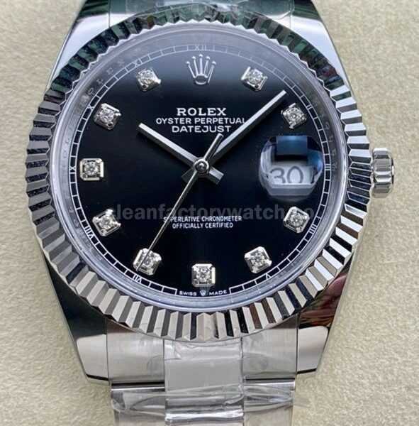 ARF Factory Rolex Datejust 126334-0011 41mm White Gold&904L Black Diamond Dial
