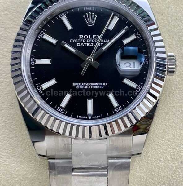 ARF Factory Rolex Datejust 126334-0017 41mm White Gold&904L Black Dial