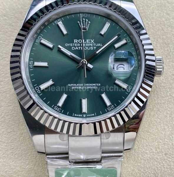 ARF Factory Rolex Datejust 126334-0027 41mm White Gold&904L Green Dial