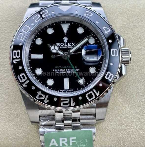 ARF Factory Rolex GMT-Master II 116710LN 40mm Full 904L Black Dial Jubilee