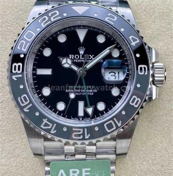 ARF Factory Rolex GMT-Master II 126710GRNR-0003 40mm Full 904L Black Dial Jubilee