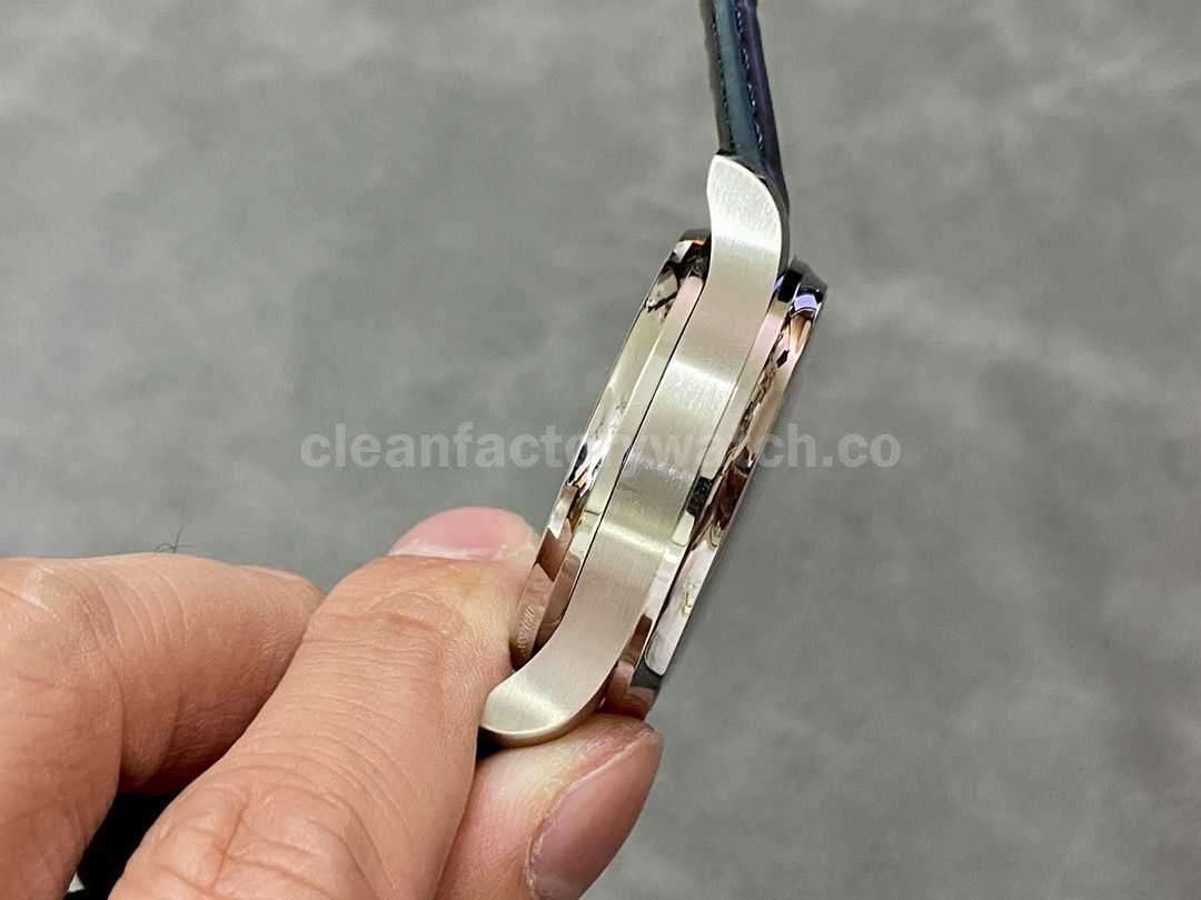 AZ Factory IWC Portuguese Automatic IW500715 42.3mm Steel Leather Strap Blue Eye White Dial (1)