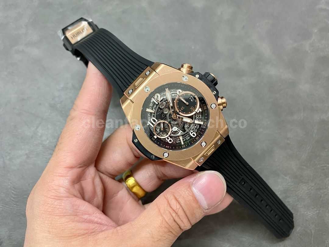 BBF Factory Hublot Big Bang Unico 42mm 441.0X.1180.RX Rose Gold Black Rubber Strap Rose Gold (8)