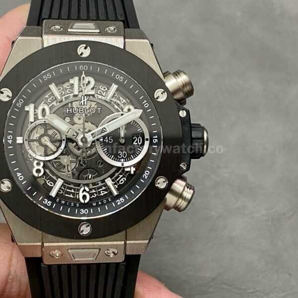 BBF Factory Hublot Big Bang Unico 42mm 441.NM.1170.RX Titanium Black Rubber Strap Black Skeletonized