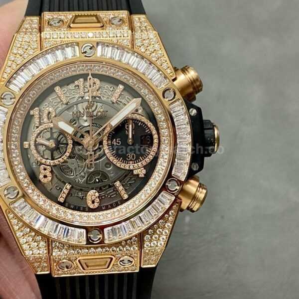 BBF Factory Hublot Big Bang Unico 42mm 421.OX.1180.RX.0904 Diamond Rose Gold Skeletonized