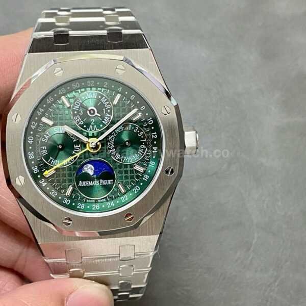 BBR Factory Audemars Piguet Royal Oak Perpetual Calendar 26606ST.OO.1220ST.01 41mm Full Steel Green Dial