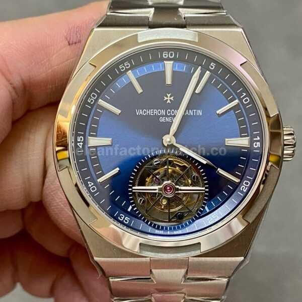 BBR Factory Vacheron Constantin Overseas Tourbillon 6000V/110A-B544 42.5mm Full Steel Blue Dial