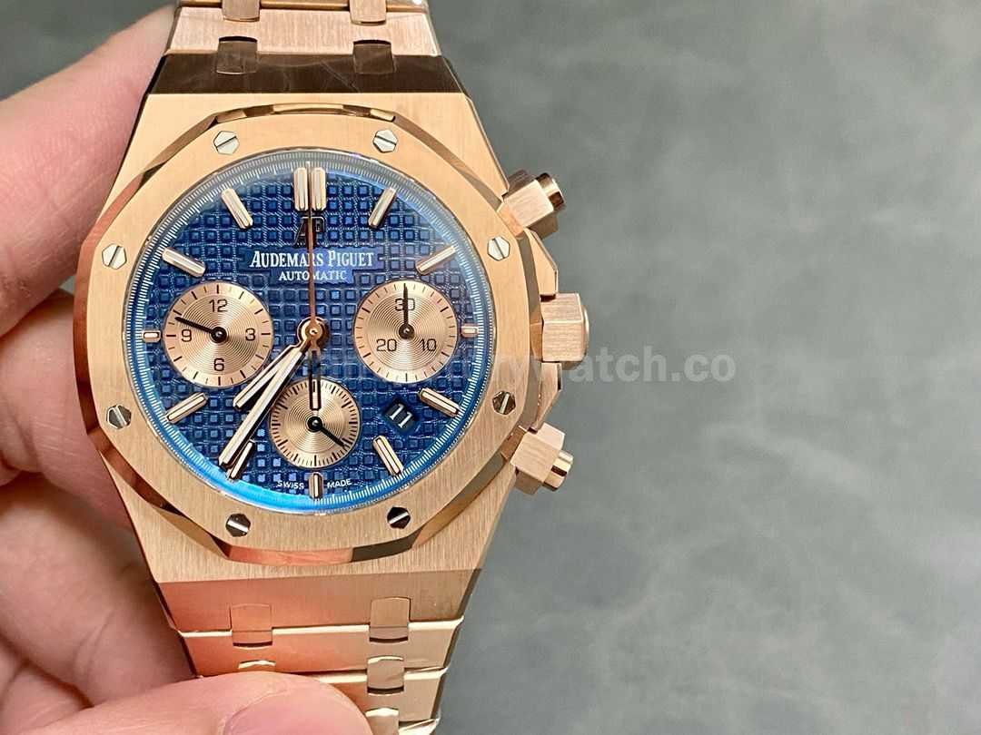 BF Factory Audemars Piguet Royal Oak Chronograph 26239OR.OO.1220OR.01 41mm Full Rose Gold (7)