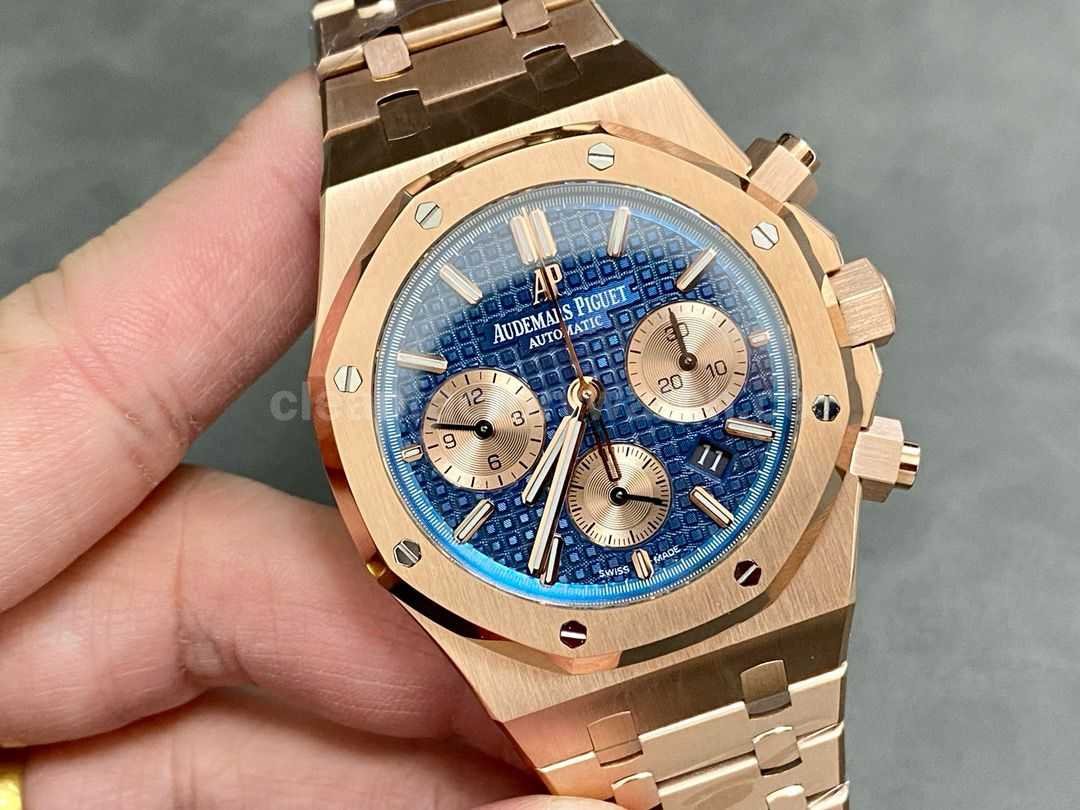 BF Factory Audemars Piguet Royal Oak Chronograph 26239OR.OO.1220OR.01 41mm Full Rose Gold (9)